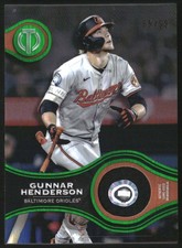 2025 Topps Tribute Stamp of Approval Relics Green #SOAGH Gunnar Henderson /99