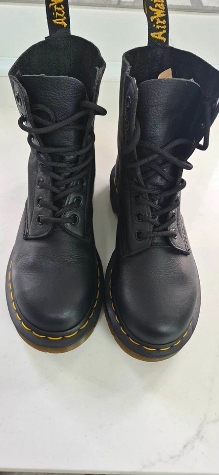 Dr. Martens Sinclair Hi Max Black Leather Platform Lace-Up Zip Boots UK 4, photo 1 of 5