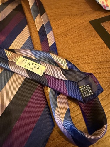 House of Fraser The Collection Pure Silk tie - Picture 2 of 3