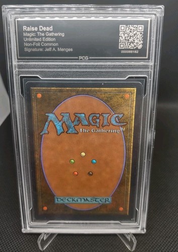 Raise Dead Unlimited Edition PCG Authenticated Signed By Jeff Menges MTG - Picture 2 of 3