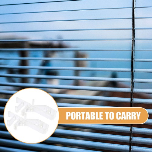 Clip de cortina de 10 piezas para persianas clips de ventana de plástico transparente - Imagen 4 de 12