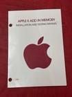1978 Apple II Add In Memory Installation & Testing Manual Vintage