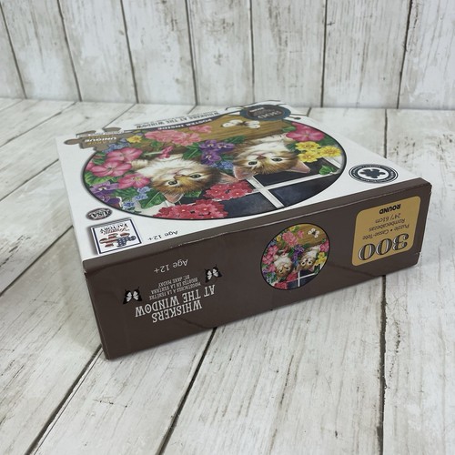 Kitten Whiskers at The Window 300 Pcs Round Jigsaw Puzzle Factory -Bonus Poster - Picture 4 of 6