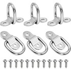 6 Pack New D Ring Tie Down Anchors Come With Mounting Brackets And Bolts