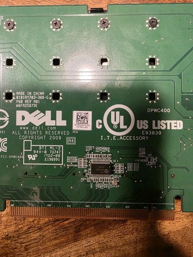 Dell Ultra 4x M.2 NVMe SSDs to x16 PCIe Adapter Card 80G5N 6N9RH TX9JH DPWC400 - Picture 12 of 13