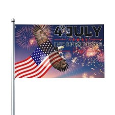 Independence Day Flag 3x5 ft Garden Banner Indoor 4th of July Flag 3x5 ft