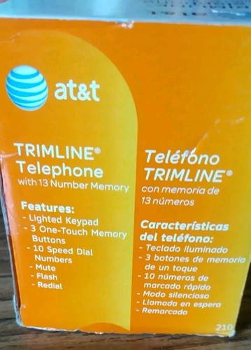 Vintage AT&T Trimline Telephone with 13 number memory - Picture 3 of 6