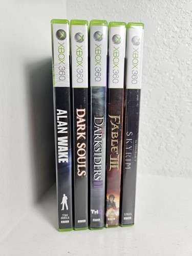 Xbox 360 Action Adventure Lot Bundle 5 Game Dark Souls Darksiders 2 Skyrim Fable - Picture 13 of 20