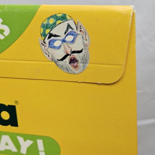 Vintage 1981 Crayola Make and Play Colorubs versiegelt lustiges Gesicht Halloween Masken - Bild 13 von 13