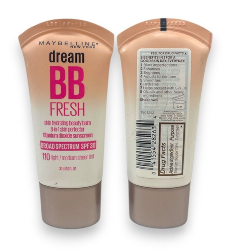 Maybelline Dream BB Fresh Hydrating 8-in-1 Lot of 3 x (30ml / 1fl.oz) YOU PICK - Picture 5 of 5