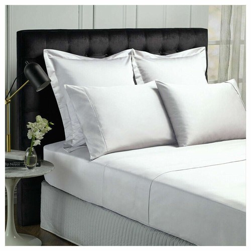 Royal Comfort King 1500TC Markle Collection Cotton Blend Fitted Sheet Set Grey - Picture 7 of 12