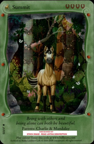 (bs-BABY-S33) S33/37 SUMMIT Bella Sara BABY BELLA SERIES Foil/Shiny Card - Picture 1 of 6