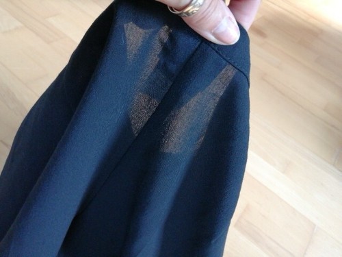 Vintage LAURA ASHLEY Size 12 14 Black Fine Wool Blend Trousers Pleat Front Light - Picture 7 of 9