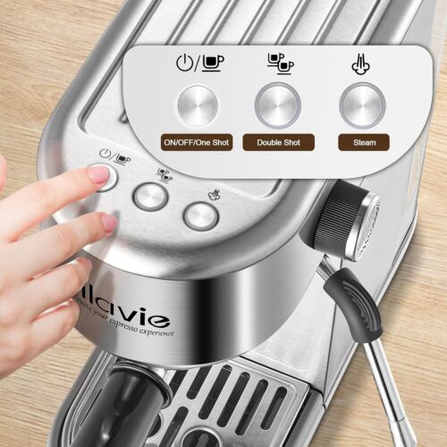ILAVIE Espressomaschine 20 Bar für Zuhause, Kaffee Espressomaschine mit Ste - Bild 4 von 7