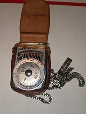 Vintage Kalimar Camera Exposure Meter Model A-1 Leather Case Model A1 Japan