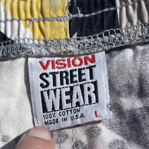 Men's Vintage 80s Vision Street Wear Sz L Mark Gonzalez Shorts Retro Skate USA - Picture 12 of 13