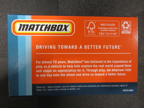 2022 Mattel Creations Matchbox Tesla Roadster ***RARE*** BRAND NEW!!!! - Picture 9 of 12