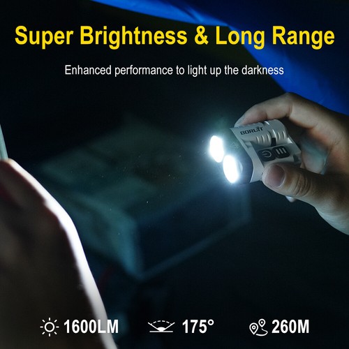 LED Torch Lamp Pocket USB Rechargeable Mini Keychain Keyring Camping Flashlight - Picture 4 of 17