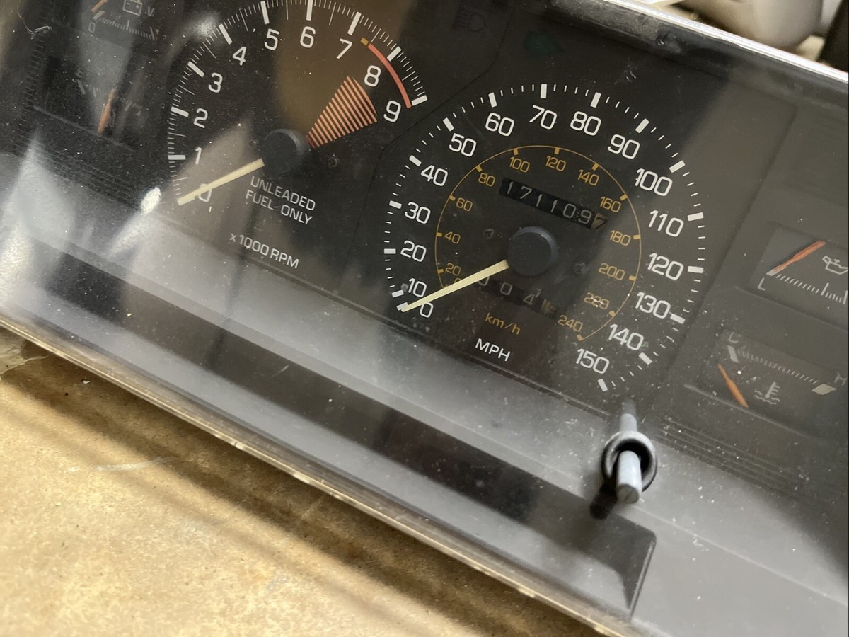 87-89 Toyota MR2 GT AW11 Speedometer Tach Instrument Gauge Cluster 