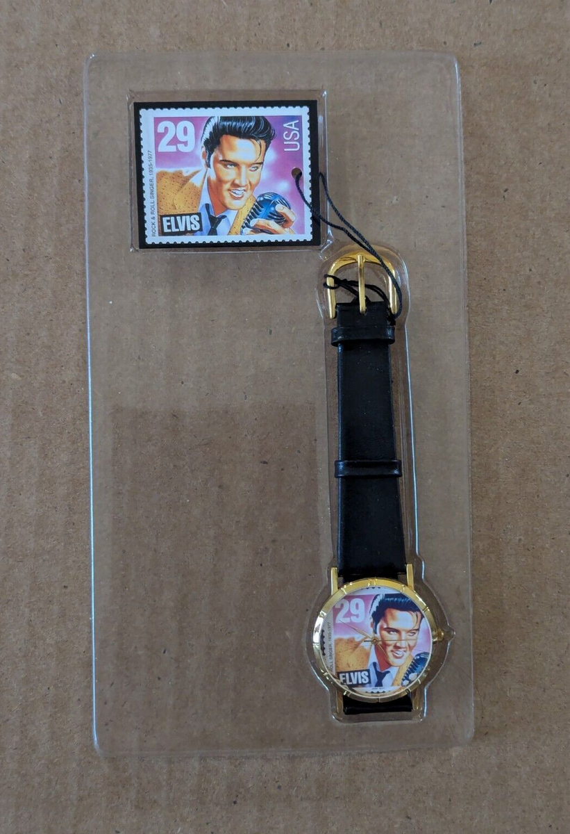 Elvis Presley USPS Commemorative Stamp Watch Vintage 1993 