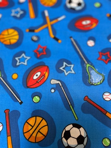 Basketball Baseball Sports Themed Football golf soccer Fabric cotton crafts sew