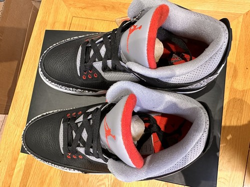 Nike Air Jordan 3 Retro OG 2018 Black Cement UK 9,5 - DS - Neu in OVP - Bild 16 von 18