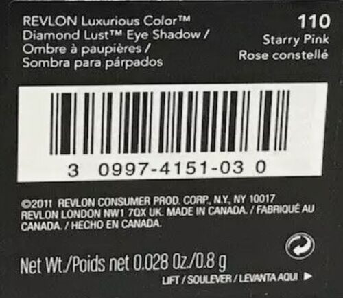 REVLON Eye Shadow Diamond Lust #110 STARRY PINK - Picture 2 of 2