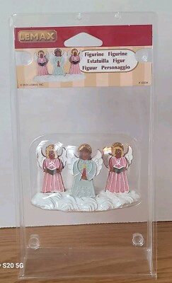 New Lemax Sugar N Spice Village Figurine Sweet Sounds Gingerbread Angels #32234