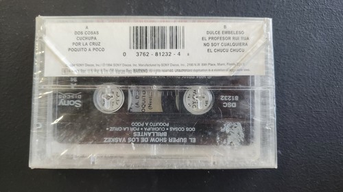 El Super Show de Los Vaskez "Brillantes" Cassette Nuevo Sellado Sony Discos 1994 - Imagen 2 de 3