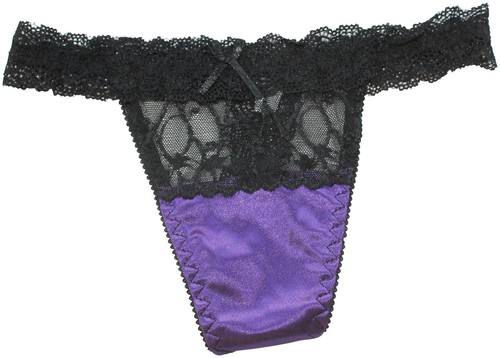 Choice of 6 Colours Beautiful Sexy Ladies Panties Briefs Thong Satin & Lace 8-10 - Picture 2 of 6