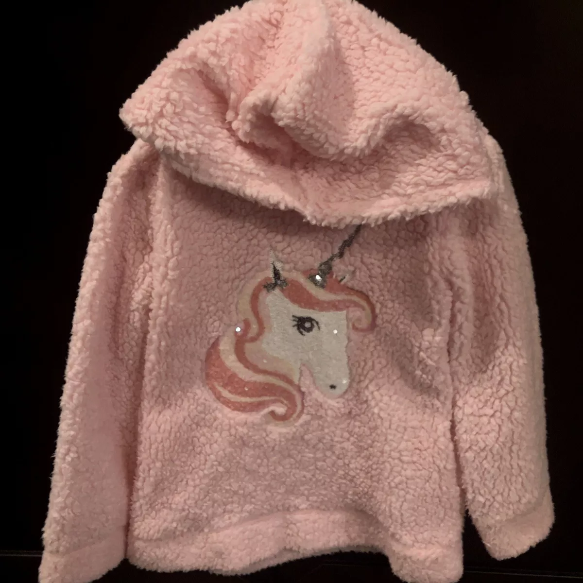 Fuzzy clearance unicorn sweater