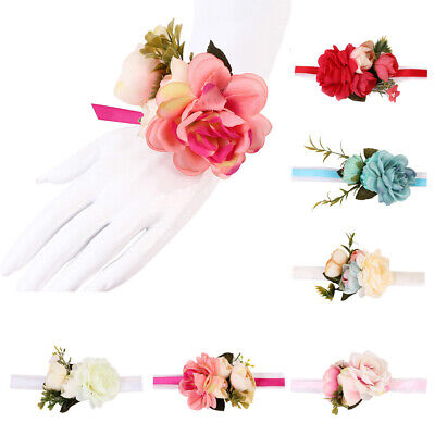 für Prom Die Brautjungfern Blumen der Braut Armband Hochzeit Party Hand Blumen