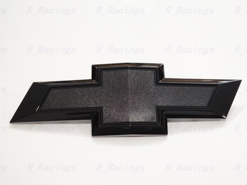 2022+ Chevrolet Refreshed Silverado 1500 Bowtie Front Grille Gloss Black Emblem - Picture 2 of 11