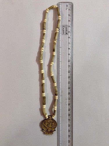 17 " Carved Radha Pendant TULSI TULASI VAISHNAV ISKCON Mala Kanthi Yoga Prayer 2 - Picture 6 of 6