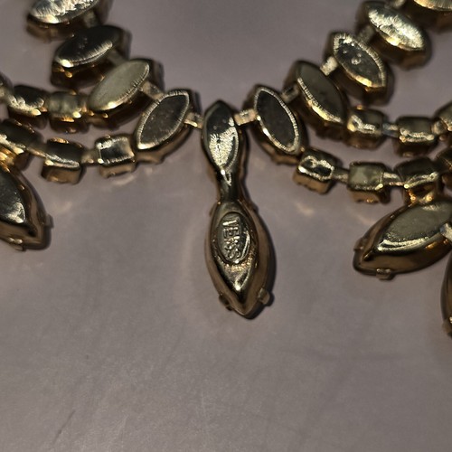 Vintage WEISS GIRLANDE Faux Butterscotch Bernstein MONDSTEIN HALSKETTE COLLIER ART DECO - Bild 9 von 23