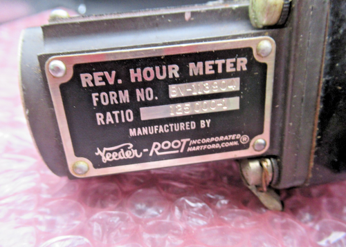 Veeder Root BV-113904 Hour Meter 125000-1 Ratio 113904 NEW OLD STOCK - Picture 6 of 7