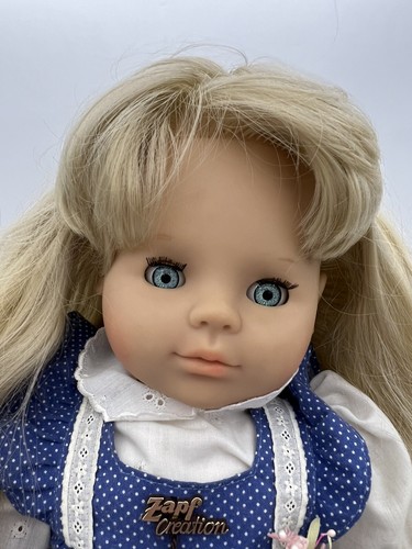 Zapf Creations deutsche Mädchenpuppe 20" blondes Haar blau schläfrige Augen Zapf 1985 - Bild 5 von 18