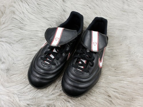 Nike Tiempo 750 II VT Soccer Cleats Black Red 310121-011 Lace Up Low Top 5Y - Picture 6 of 6
