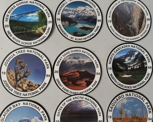Packung mit allen 63 US-Nationalpark Aufklebern! Je 3 Zoll. - Bild 9 von 11
