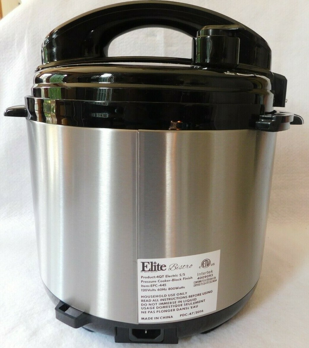 elite bistro 10 qt pressure cooker