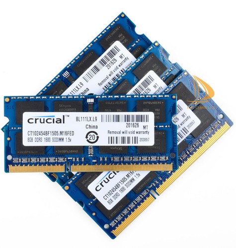 Crucial 4x 8GB 2Rx8 PC3-12800S DDR3 1600Mhz SODIMM RAM Laptop Memory Intel__ - Picture 4 of 8