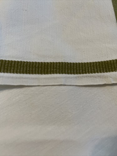 Vintage cotton print Geometric Olive And Blue - 56 X 48 - Picture 6 of 6