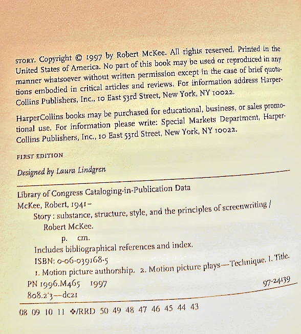 Story by Robert McKee Book on Screenwriting Hardcover SHIPS BOXED - Image 4 of 4