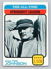 1973 Topps - All-Time Leaders #478 Walter Johnson