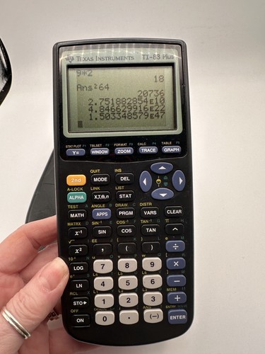 Texas Instruments Ti-83 Plus Calculadora Gráfica y Cubierta Negra LEER - Imagen 4 de 8
