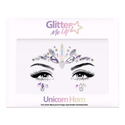 Glitter Me Up Unicorn Horn Face Jewels Fesitval Crystal Diamond Face Gems