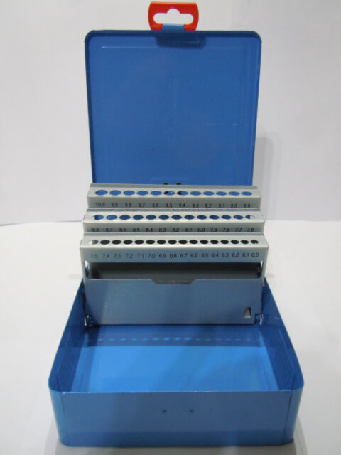 Spiralbohrer Leerkassette 6 0-10 0x 0 1mm 41-tlg Box Leer Metallkassette Magazin RN9933 Spiralbohrer Leerkassette 6 0-10 0x 0 1mm 41-tlg Box Leer Metallkassette Magazin RN9933