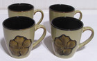 Pfaltzgraff  Painted Poppies  Mugs Coffee Cups Set of 4