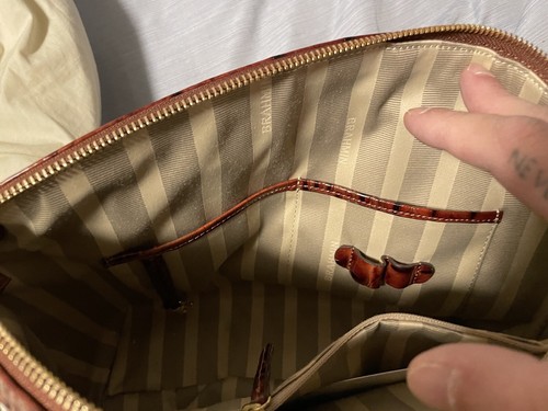 Brahmin Aubree Satchel Bag - Feline Ombre Melbourne - Picture 7 of 12