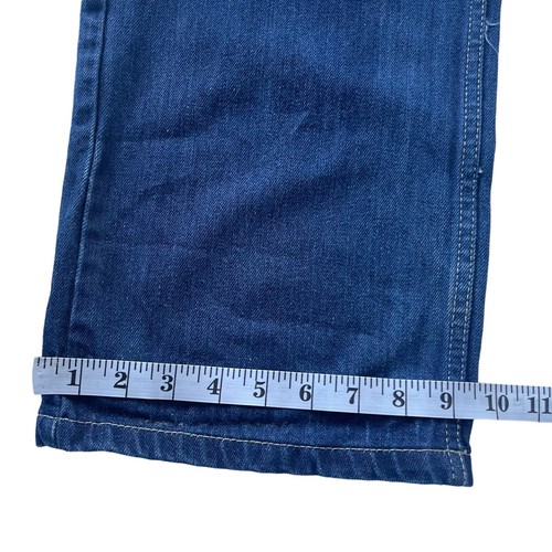 ENYCE Jeans Mens 38W Blue Wide Leg Embroidered Vintage Streetwear 31" Inseam - Picture 9 of 10